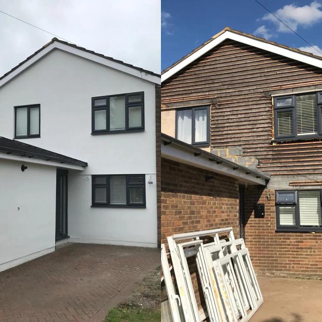 Spray applied render
