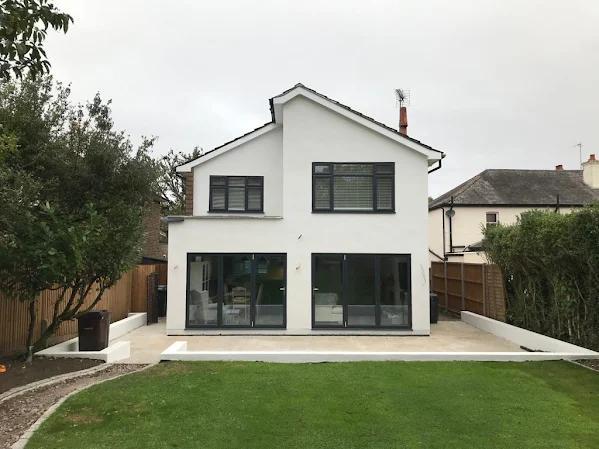 Silicone render, full elevation